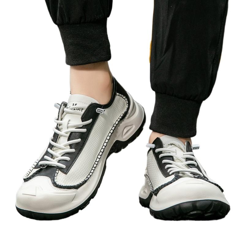 Leisure Board Shoes Korean Version Fashionable Men's Shoe Low Cut Wear-resistant Sports Running Shoes Men's Outdoor Travel Shoes