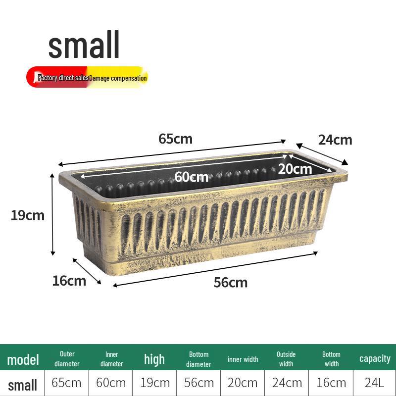Large Rectangular Plastic Balcony Planter with Free Shipping