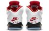 Jordan 5 Rouge Feu Rétro Languette Argentée 2020 GS 440888-102
