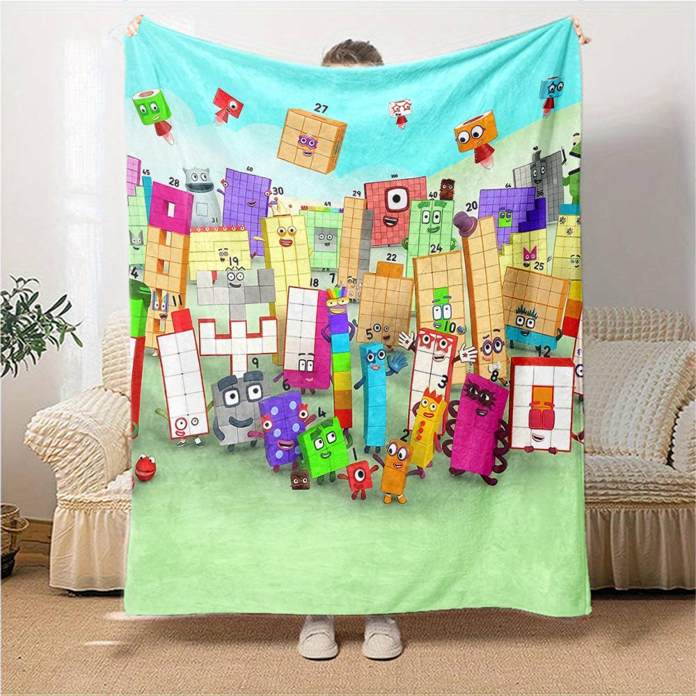1Pc Colorful Cityscape Blanket For Couch Bed Plush Cozy Fuzzy Blanket Super Soft Warm Blankets For Fall And Winter 0918152