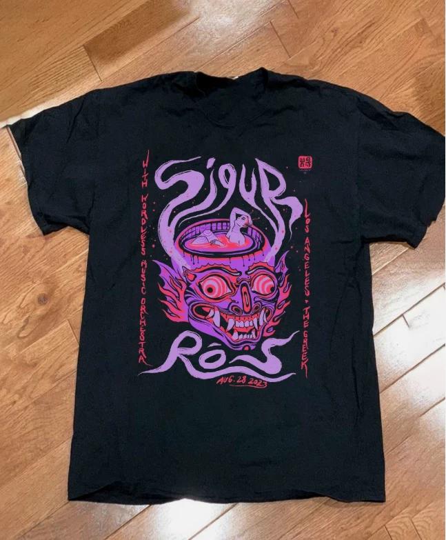 Sigur Ros Band Tour Los Angeles Poster Short Sleeve Unisex T-Shirt 4XL