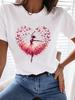 (Asian Size) Tee Top Butterfly Sweet 90s Trend Women Clothing T Shirt Woman Print Fashion  Female Short Sleeve Graphic T-shirts