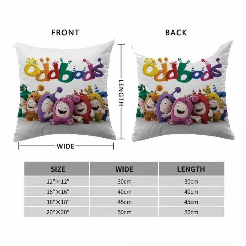 Dekoracja Domu Poszewki na Poduszki Oddbods na Poduszkę do Łóżka 45*45 Dekoracja Poduszek na Kanapę Salon Pościel na Łóżko Pojedyncze Pokrowiec na Kanapę Samochodową