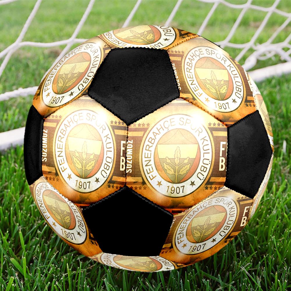 Pallone da Calcio Club Sportivo Fenerbahce, colorato, adatto a tutte le età, cucito a macchina, materiale PVC, qualità da competizione, durevole e ad alto rimbalzo