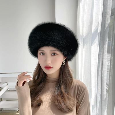 Winter Hat  Women Autumn and Winter Trend Warm Hat Imitation Mink Hats