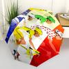 Tour de France Print Automatic Umbrella, 8 Rib Iron Frame, Plastic Handle, Suitable for Outdoor Travel &Daily , Ideal Gift
