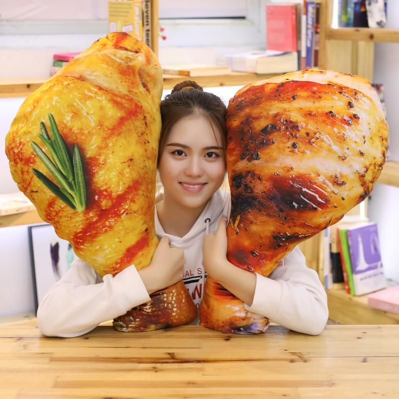 Cute plush toy food Reallife style Chicken leg chick pillow cushion birthday gift