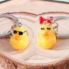 Süßer kleiner gelber Enten Schlüsselanhänger Anhänger für Damen Herren Kreative Tier Schlüsselanhänger für Autoschlüssel Handtaschen Anhänger DIY Schmuck Geschenke
