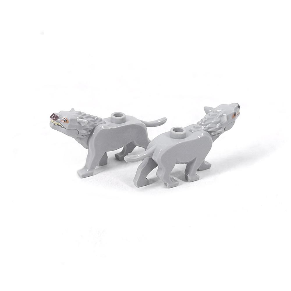 Bricks DIY Dog Wild Zoo Marine Animal Farm Animal Dinosaur World Building Blocks Building Blocks Assemble Cat Shark Penguin