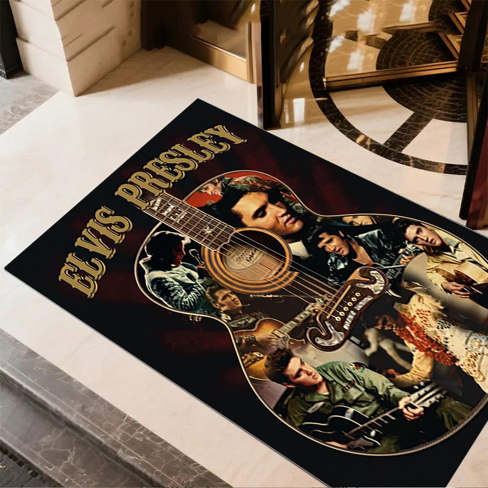Elvis Presley Hawaii Concert Area Rug Design for Entryway Living Rooms Bedrooms Dormitory Anti-slip Rug Decorate Offices Wedding Party Gift