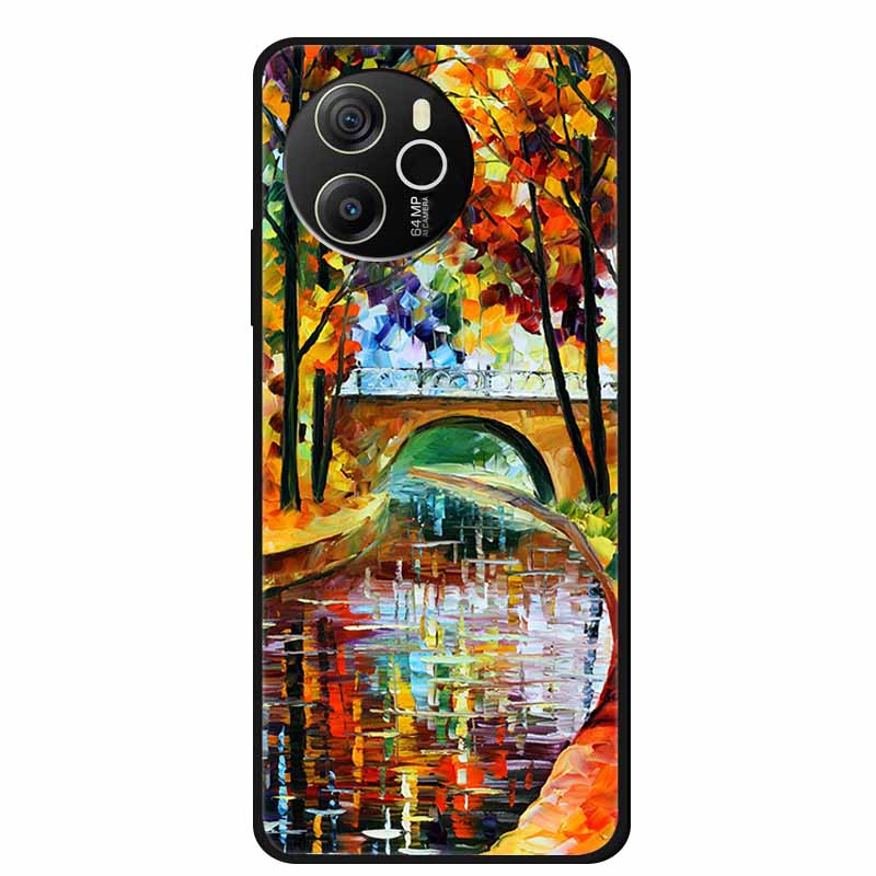 Für Blackview Shark 8 4G Hülle 6,78'' Cartoon Schwarzes Silikon TPU Weiche Handyhülle für Blackview Shark 8 Schutzhülle Para Shark 8 4G