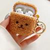 Brown cute plush puppy TPU anti-drop earphone cover, suitable for AirPods 1 /1/pro protective case