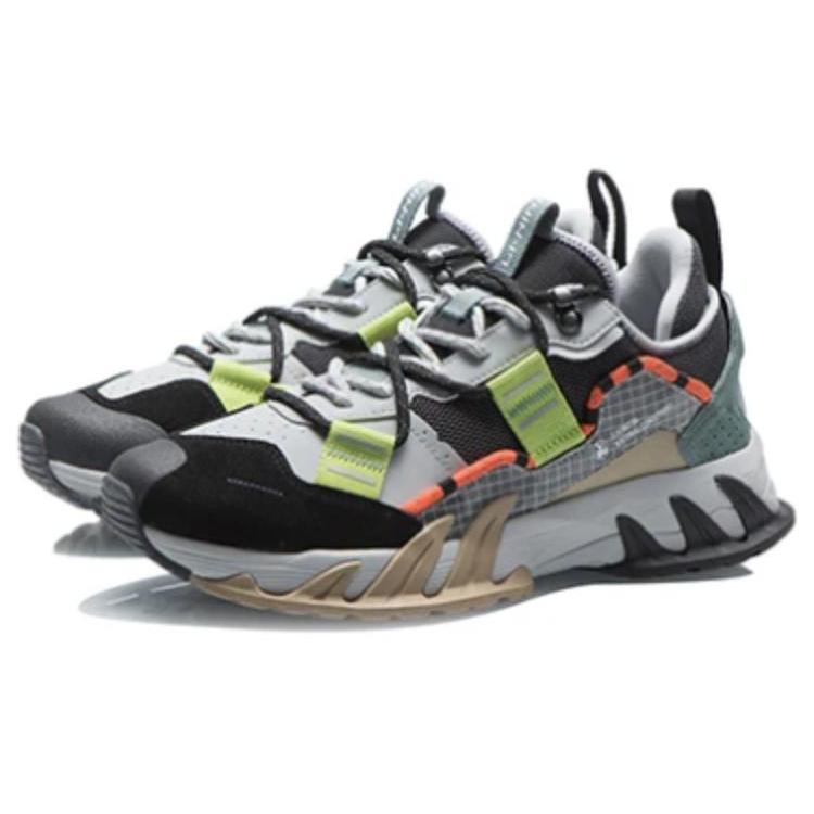 Li Ning Full Shape Ace Reflective Cushioning Low top Running Shoes Men's Black ARDR003-1
