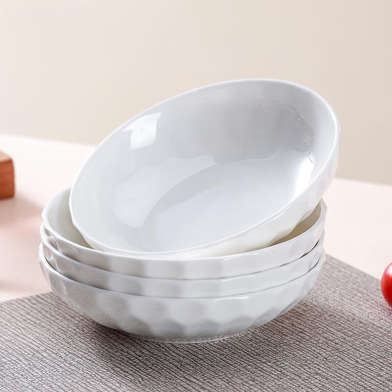 Sky Top Crystal Series 4.75-inch Bone China Snack Plates - Set of 4