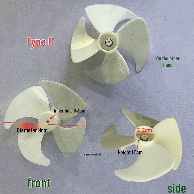 Refrigerator Freezer Cooling Motor Fan Blade