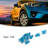 ACROPIX 15A Fuse for Car Truck SUV Blue 10pcs