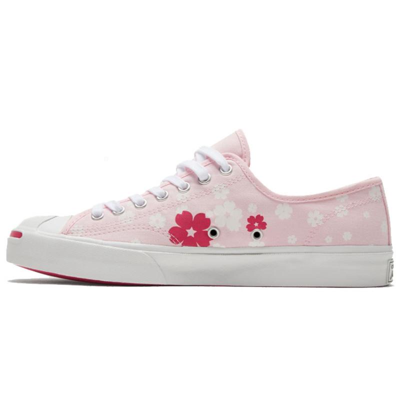 

Converse Jack Purcell Comfortable Smile Valentine s Day Low-Top Canvas Unisex Cherry Pink 36