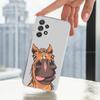 Funny Expressions Horse For Samsung A51,71,30,S10,9,20,Ultra,FE,Lite, S23,21,22,PIus,Transparent, Silicone Phone Case