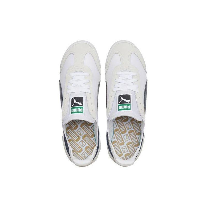 Puma Roma Og Nylon Unisex Wear-resistant Low Top Training Shoes White Blue Grey 362408-15