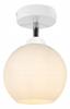 CLASSIC CEILING LAMP WHITE BALL LED LAMPSHADE
