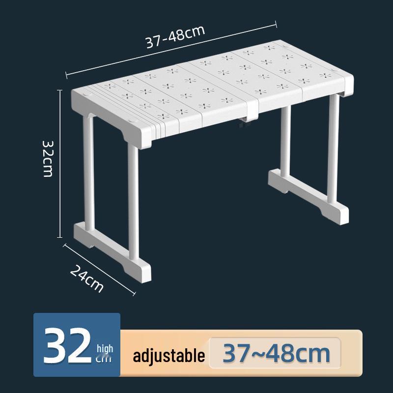 Retractable Nail-Free Storage Rack for Wardrobes and Cabinets