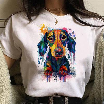 Sommer Dackel Tops Frauen T Shirts Japanische Kurzarm T-shirts Weibliche Manga Kleidung