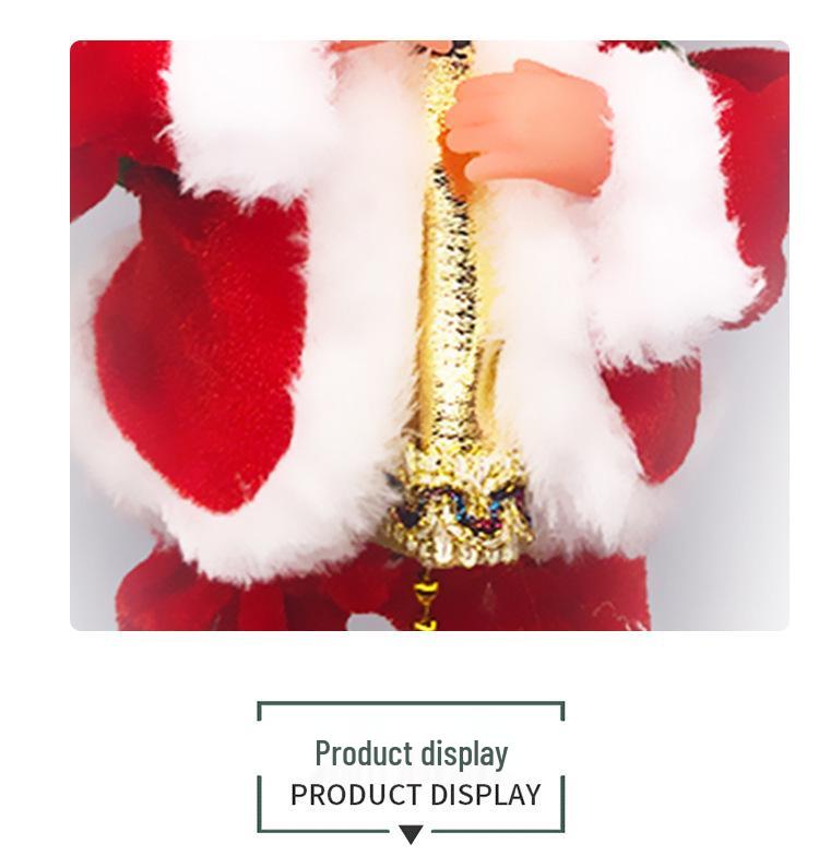European Christmas Climbing Santa Electric Toy and Decoration