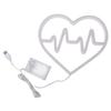Heart Shaped LED Neon Sign Romantic Neon Light USB Battery Powered for Bedroom Wedding Proposal Party Decoration Pink