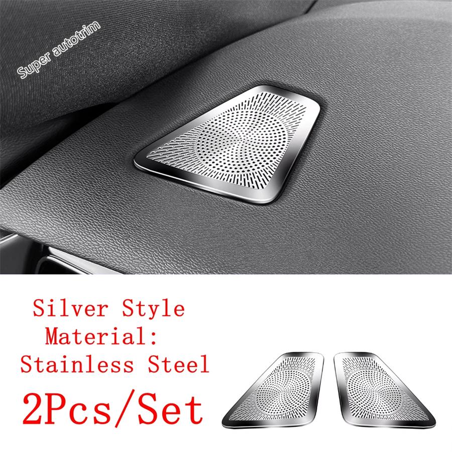 Dashboard Front AC Air Conditioning Vent Outlet Frame Cover Trim Stainless Steel Accessories Interior For VOLVO XC60 2018 - 2026