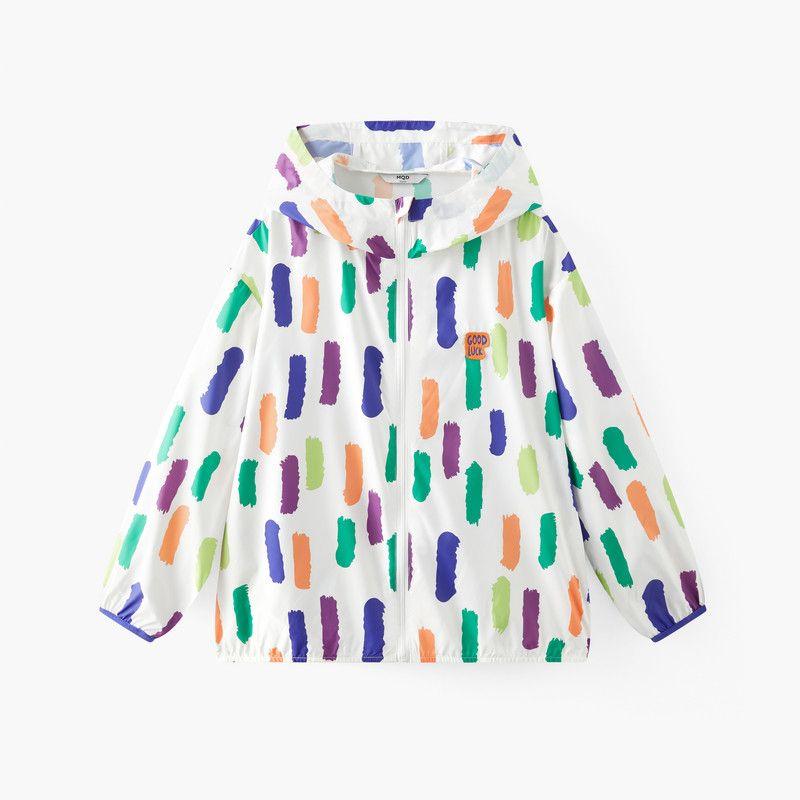 [Upf50+] Mqd Children s Clothing, Boys  Sun Protection Clothing, Summer Clothing, New Style Girls  Sun Protection Clothing, Kidsren s Thin Jackets Color bar 160cm