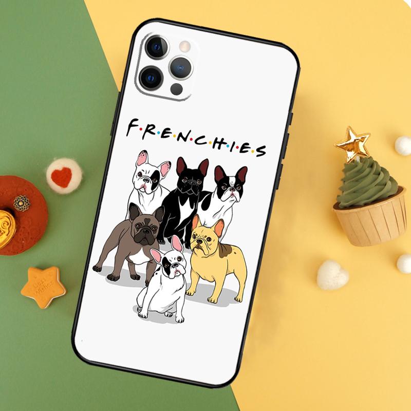 French Bulldog Dog Phone Case For iPhone 17 16 16E 15 14 12 11 13 Pro Max 12 13 Mini 17Air Shockproof Cover