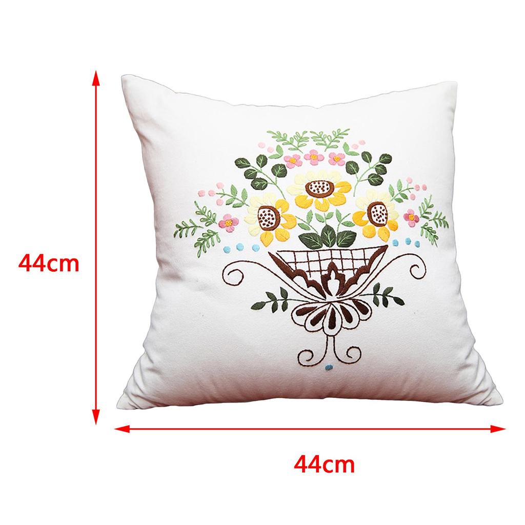 DIY Embroidery Pillow Covers Kit Home Decor Pillow Case Kit Cross Stitch Kits for Sewing Supplies Wedding Sofa Kids Decorative
