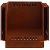 Smoke Free Fire Pit Brown 58 X 58 X 51 Cm Weatherproof Steel