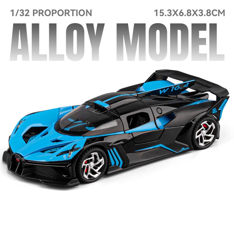 1: 32 Bolide Legierung Metall Auto Modell Diecast Spielzeug Mit Sound und Licht Rückzieher Miniatur Fahrzeuge Dekoration Spielzeug Für Kinder Geschenke