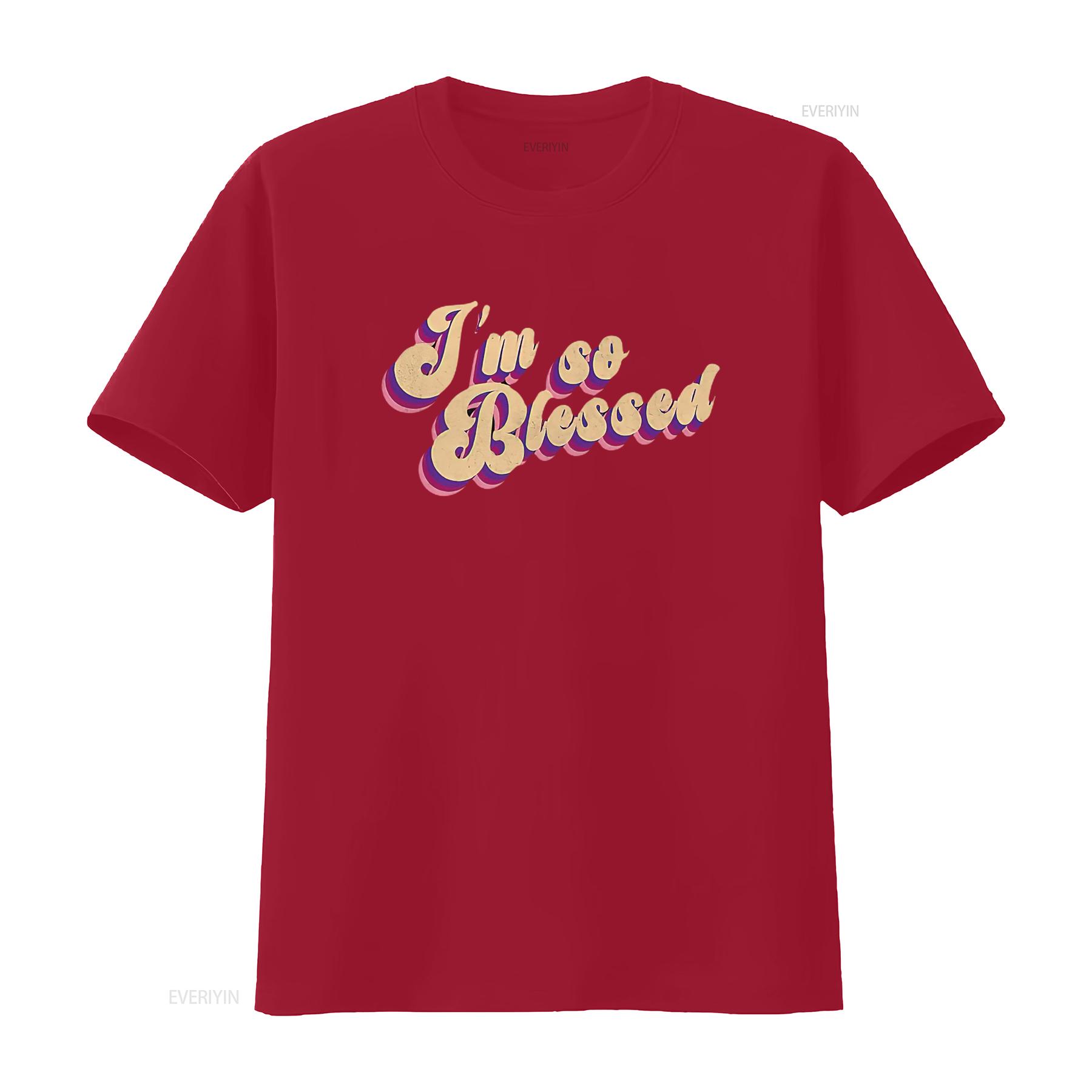 I m So Blessed Thankful Church Womens T Shirt White Small vintage Washed Soft Comfortable Unisex Stretched graphic Casual S
