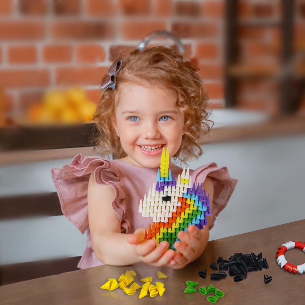 Tricophane Rainbow A Building Block Toy Born from Origami Crafts Set