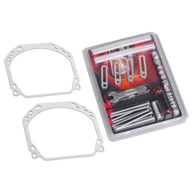 Mounting Frame For Hella 2 To Hella 3R G5/Koito Q5/E46 AL Headlight Lenses BiLED Transition Bracket Adapter Retrofit Universal