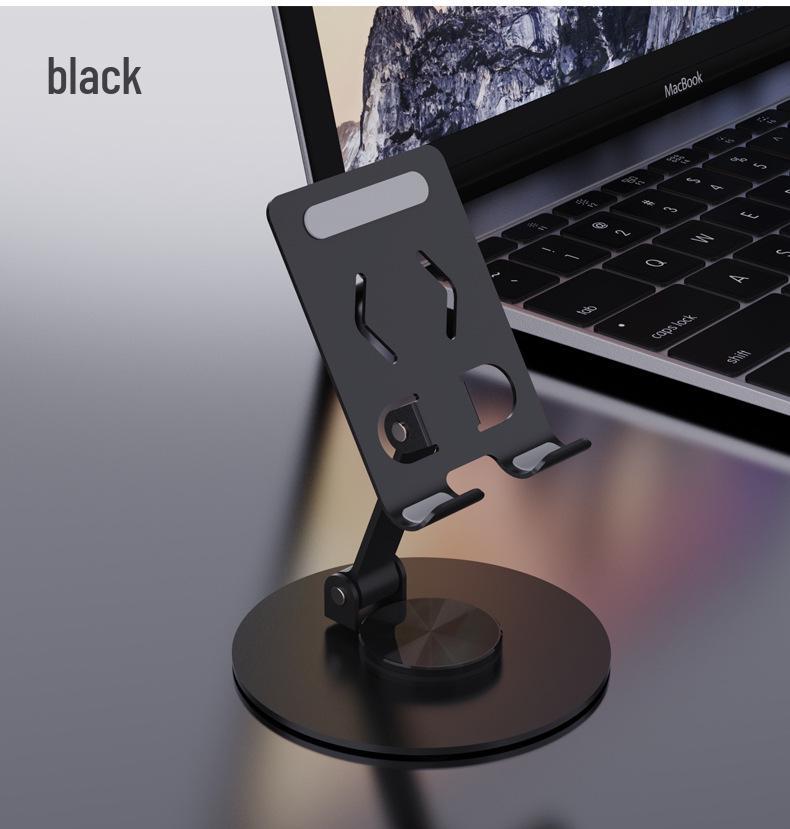 360° Rotating Aluminum Desktop Phone Holder - Foldable & Multifunctional Stand, Perfect Creative Gift