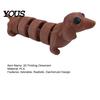 3D Printed Dachshund Articulated Wiener Dog Keychain, with Interactive Sculpture Movable Joints, Flexible Sausage Pendant for Backpack Figurine Toy