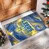 Leeds United Voetbal Print Kristalfluweel Tapijt, Comfortabel Waterabsorberend Antislip Binnen Vloerkleed