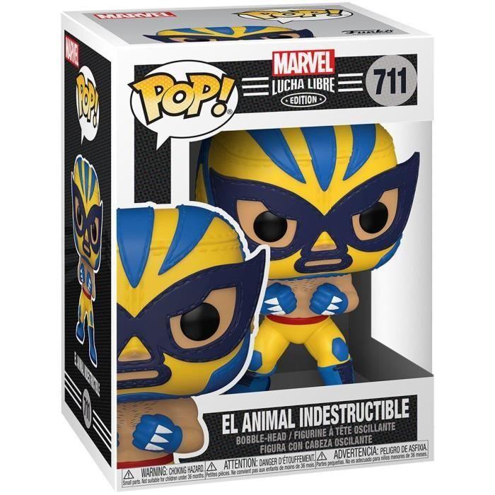 Figurine Funko Pop! Marvel - Luchadores - Wolverine - Jaune - Mixte - A partir de 3 ans - Multicolore - Enfant