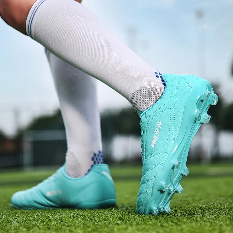 2024 Herren Fußballschuhe Große Größe Ultraleichte Fußballschuhe Jungen Sneakers Rutschfeste AG/TF Fußballschuhe Stiefeletten Unisex