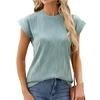 DX~~ New Round Neck Ladies Solid Color Short Sleeve Loose Casual T-shirt