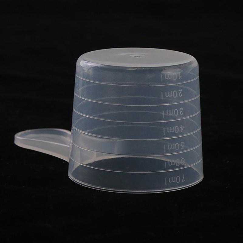5Pcs 70Ml Plastic Measuring Cup With Scale Transparent Mixing Cup Measuring Jar Container Beaker Kitchen Baking Tool Bakery Diy