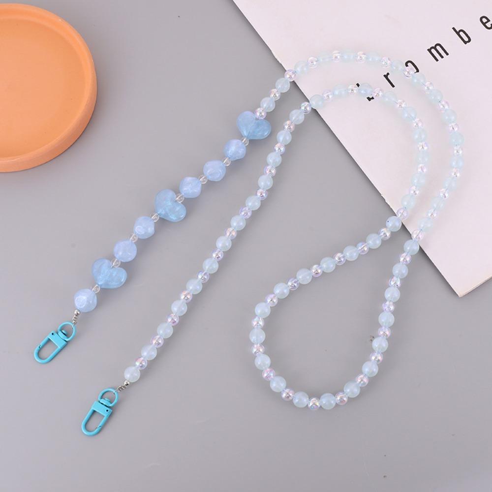 Cellphone Lanyard Beaded Crossbody Phone Chain Night Glow Phone Neck Straps  Phone Case Accessories