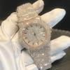 Orologio al Quarzo di Lusso 2026 Full Star: Stile Hip Hop con Intarsio di Diamanti e Cinturino in Acciaio per Uomini e Donne