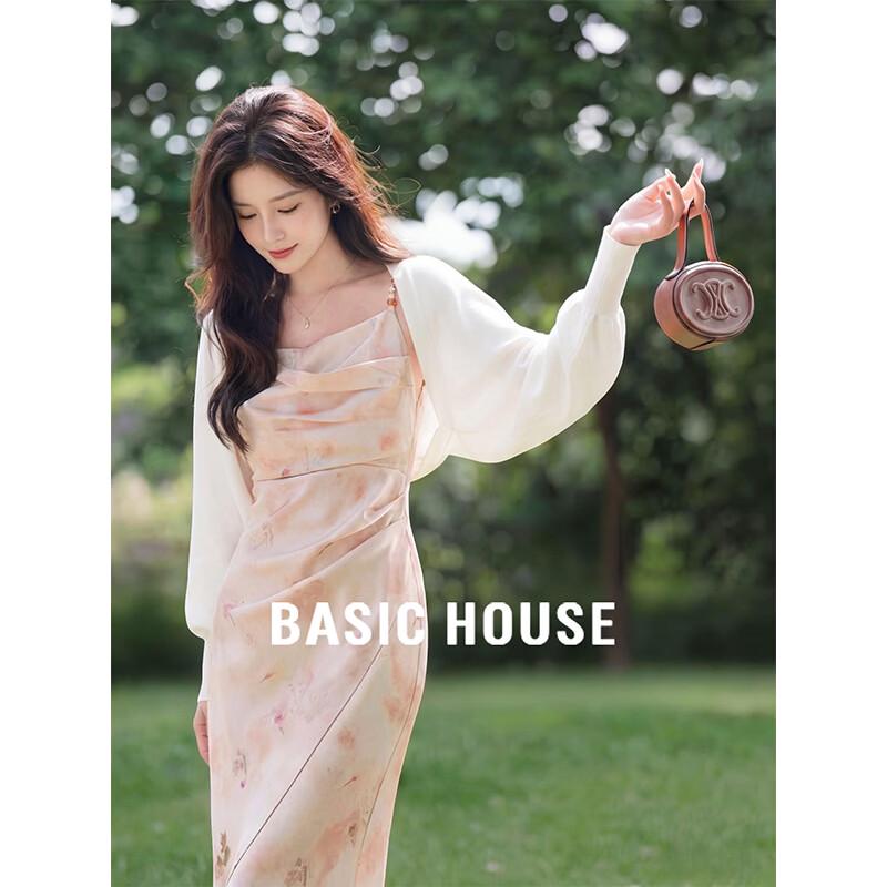 Basic House Women s French Style Long-Sleeve Knitted Cardigan One Size
