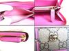 Authentische GUCCI GG-beschichtetes Canvas Rosa Leder Horsebit Rundreißverschluss Geldbörse #b301 Geöffnete Schachtel