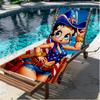 Doll Print Beach Towel, Versatile Lightweight Absorbent Beach Towel for Pool Surf Yoga Bathroom, Perfect Birthday Holiday Gift