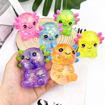Toys Toys Kids  Childrens Axolotl Stress Balls Squishy Sensory Fidget Stress Relief Malt Sugar Ball Cute Animal Squeeze for Birthday Gift Present